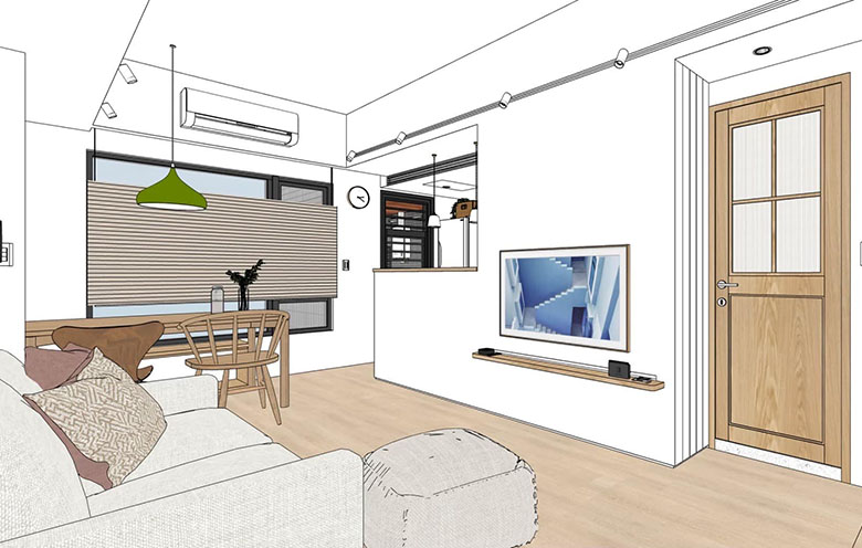 完工實拍,效果圖